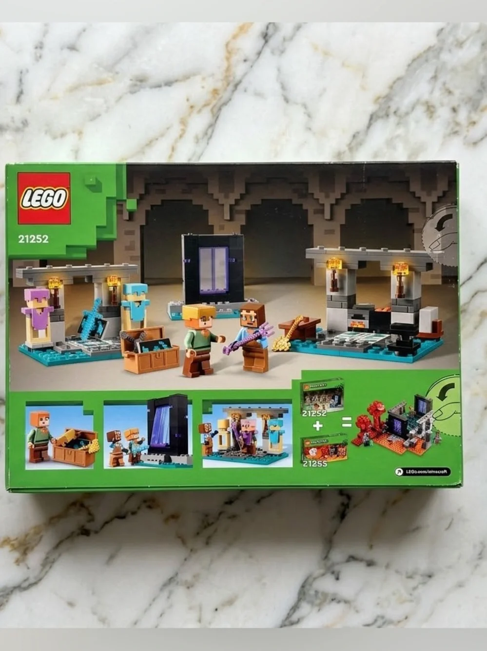 LEGO Minecraft Armory Playset - Green, Teal, Purple, Black